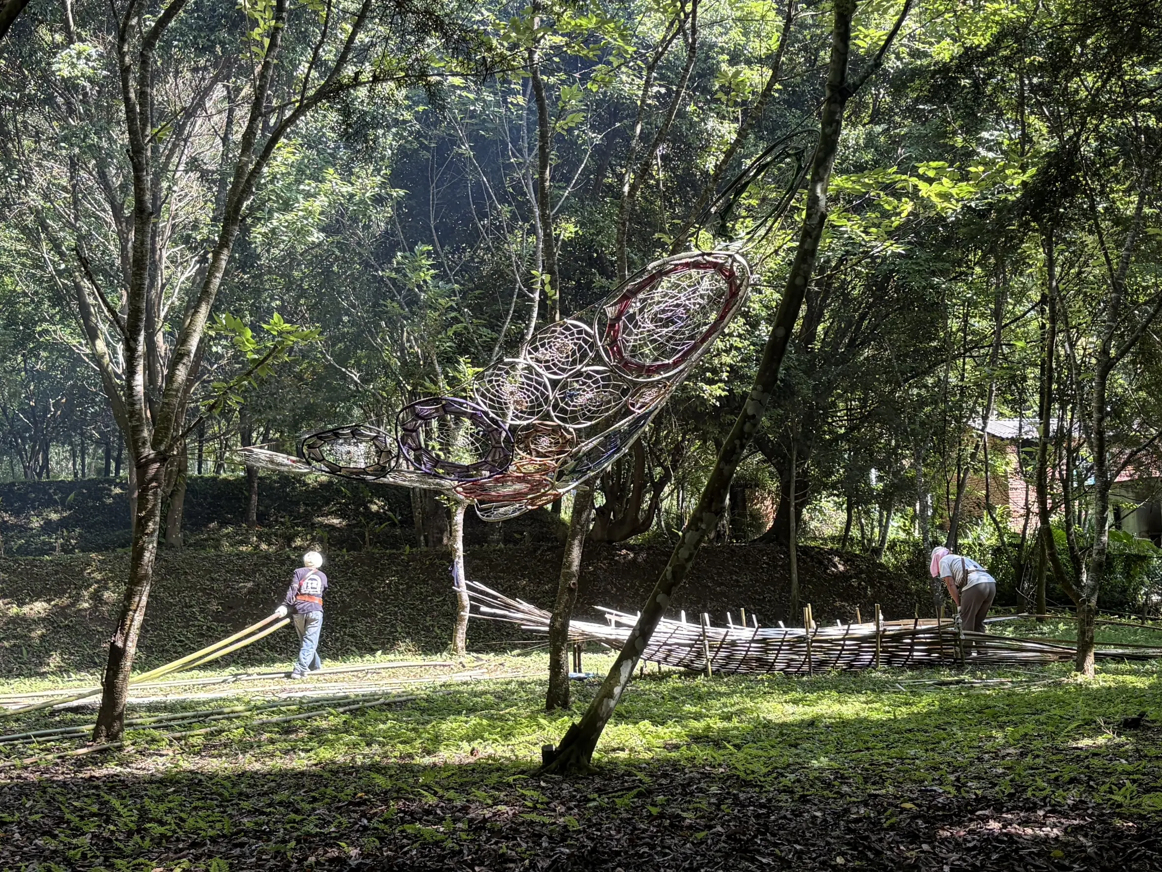 準備中的賽夏族竹編作品 4